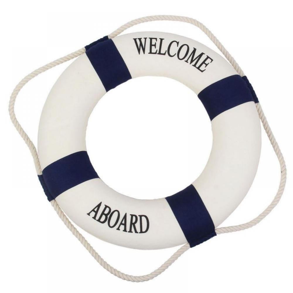 Safety Ring Life Preserver Swimming Pool Foam Lifeguard Boat Buoy Home Decor US 