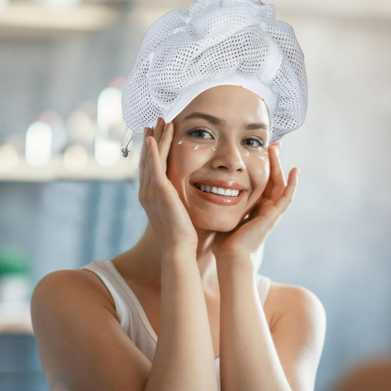 Net Plopping Cap For Drying Curly Hair, Net Plopping Bonnet