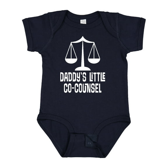 Inktastic Lawyer Daddys Little Co Counsel Boys or Girls Baby Bodysuit