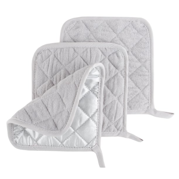 Somerset Home, 3 Pack, Pot Holder Set, Heat Resistant Quilted Cotton