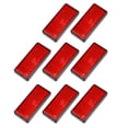 thumbnail image 1 of Unique Bargains 8 Pcs Rectangular Stick-on Safety Spoke Reflective Self Adhesive Reflector for Motorcycle Red, 1 of 6