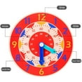 Montessori Wooden Clock For Children Toys With Hours Minutes And montessori-wooden-clock-for-children-toys-with-hours-minutes-and