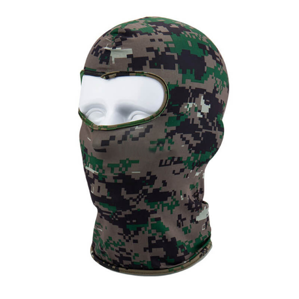 6-in-1 Winter Warm Windproof Fleece Camo Balaclava - Ski Hunting Full Face Mask