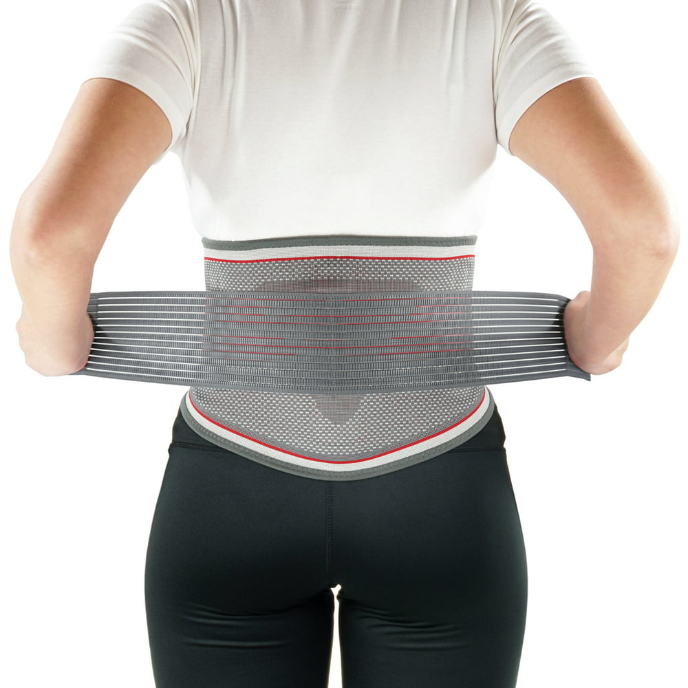 ORTONYX Back Brace Lumbar Support Belt with Removable Lumbar Pad for Lower Back Pain Relief