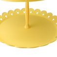 thumbnail image 5 of ATRDTO 3-Tier Cupcake Stand 12” x 12” Plastic Yellow 3-Tier Wedding Cake Stand, Yellow (2 Count), 5 of 7
