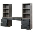 thumbnail image 4 of ACME Estevon 3-Shelf Rectangular Bookcase in Gray Oak, 4 of 6