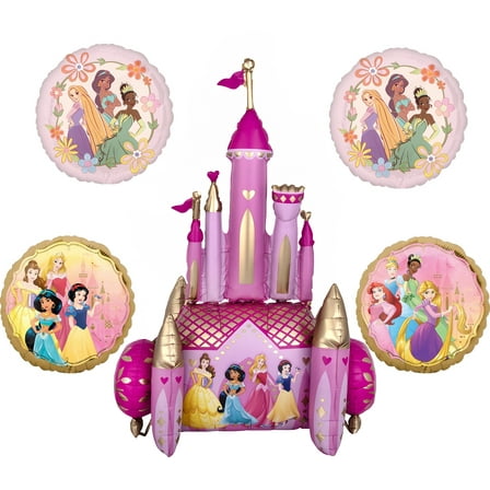 Princess Theme Birthday Party Supplies Once Upon A Time Castle Airwalker Balloon Bouquet Decorations