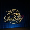 thumbnail image 4 of Handmadetneonsign Happy Birthday Neon Sign, Happy Birthday Light Wall Art Decor, Home Bedroom Party Wall Decor, 4 of 5