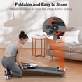 thumbnail image 4 of EUROCO Folding Treadmill for Home/Office, 265LBS Walking Pad with Incline, 2.5HP, LED Play, 4 of 8