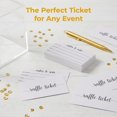thumbnail image 3 of ETHZZLE 100Pack Blank Event Tickets Paper Rectangular Draw Tickets for School Functions and Auctions, 3 of 7