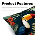thumbnail image 2 of Toucan Throw Pillow Covers - Set of 2 - Unique Patterns, 16x16, 18x18, 20x20 Inches - Bed Pillow Decor for Home for All Occasions, 2 of 6