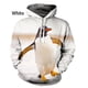 thumbnail image 3 of Sudadera con capucha con estampado de pingüino en 3D, sudadera con capucha con gráfico de animales, sudadera de moda para niños, sudaderas divertidas, ropa Harajuku, sudadera con capucha, 3 of 5