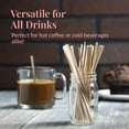 thumbnail image 6 of Prestee Wooden Coffee Stirrer - 1000 Disposable 5.5 inches Long Wooden Stir Sticks for Coffee and Cocktails - Smooth, Splinter-Free Beverage Mixers - Ideal for Cafe, Bars and Drink Stations, 6 of 6