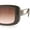 Beige- Brown, variant on Womens Classy Rectangle Retro Mod Designer Fashion Luxe Sunglasses Tortoise - Brown