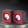 thumbnail image 4 of Esquirla Mini Wired Computer Speakers, Surround Loudspeakers Subwoofer USB Charging Audio Supplies Gift for Home Use Laptop Notebook Tablet ,1Pair, 4 of 8
