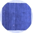 thumbnail image 1 of Ahgly Company Indoor Round Abstract Blue Contemporary Area Rugs, 7' Round, 1 of 4