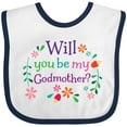 thumbnail image 3 of Inktastic Will You Be My Godmother Proposal Boys or Girls Baby Bib, 3 of 4