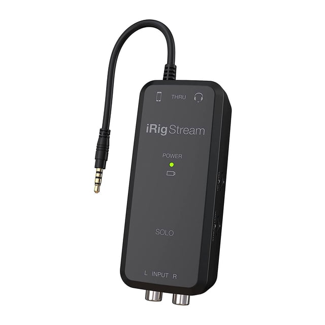 Interfaz de Audio IK MULTIMEDIA Transmisión iRig Stream Solo Negro 4.5x10.5x3.4