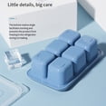 thumbnail image 4 of Bewildely Pack of 3 Ice Cubes Molds Club Supply Reusable Kitchen Leakproof DIY Refrigerator with Icing 6-grid Lid Homemade Mould Type2 NO2, 4 of 6