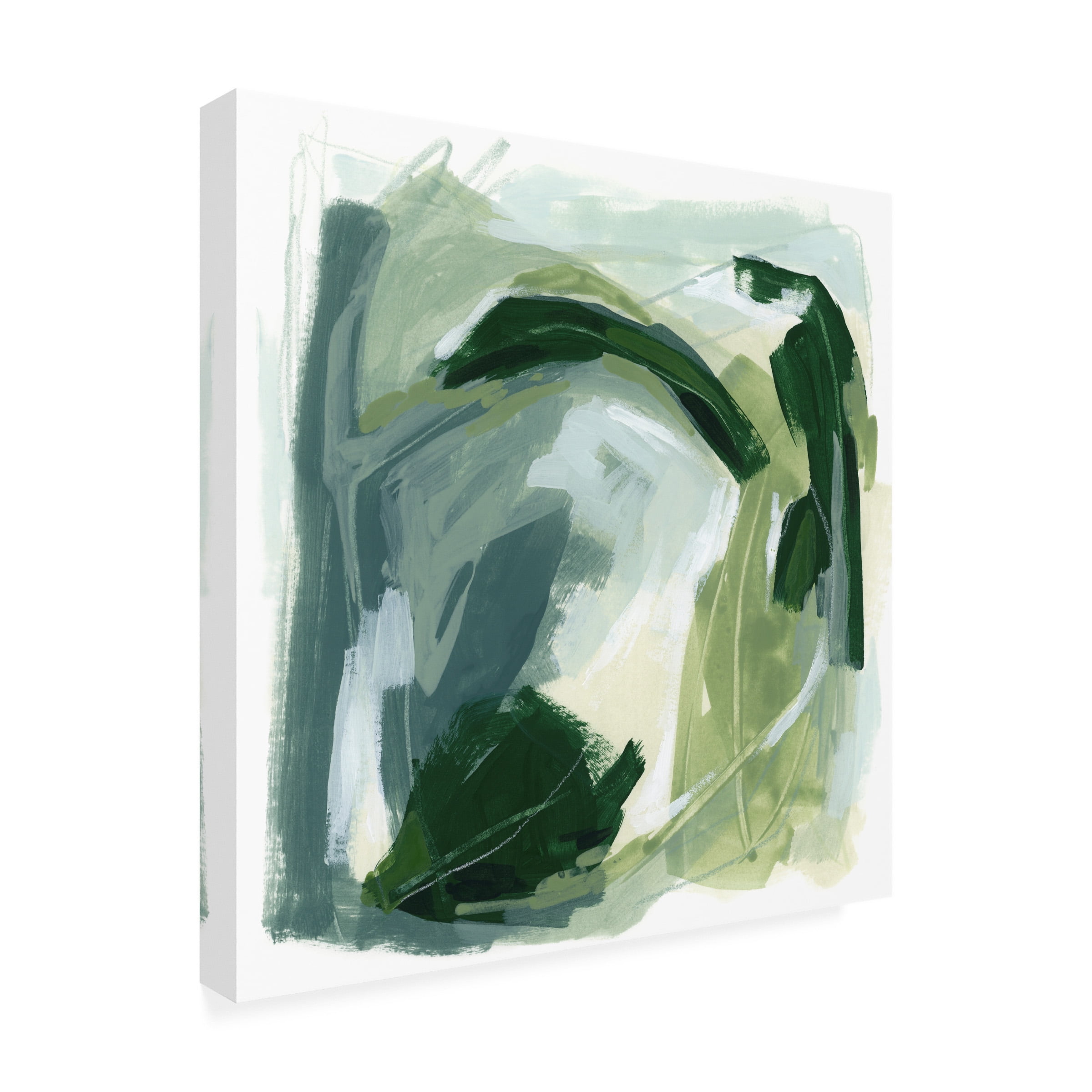 June Erica Vess 'Emerald Spin II' Canvas Art