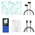 thumbnail image 6 of AGPTEK MP3 Player, 70 Hours Playback Lossless Sound 16GB Music Player, A02S Blue, 6 of 6