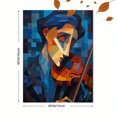 thumbnail image 3 of Violinist Abstract Art Canvas Wall Art, Wall Decor for Living Room Bedroom Dining Room Hallway, 3 of 8