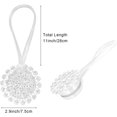 thumbnail image 5 of Alzapaños magnéticos para cortinas con forma de flor de cristal (2 unidades) con cordón elástico para, 5 of 5
