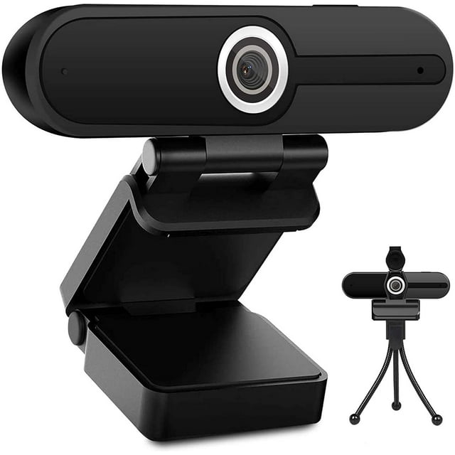 1080P Webcam with Microphone, HD Webcam Web Camera with Tripod Stand, Widescreen USB Computer Camera, Streaming Mic Web cam for Online Calling/Conferencing,Facetime/YouTube Desktop Laptop PC