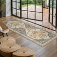 thumbnail image 6 of Wonnitar 2'x6' Boho Tribal Runner Rug,Vintage Kitchen Runner Rug, Soft Non Slip Washable Laundry Room Mat Indoor Throw Hallway Floor Carpet Runner for Bathroom Entryway Bedroom, 6 of 8