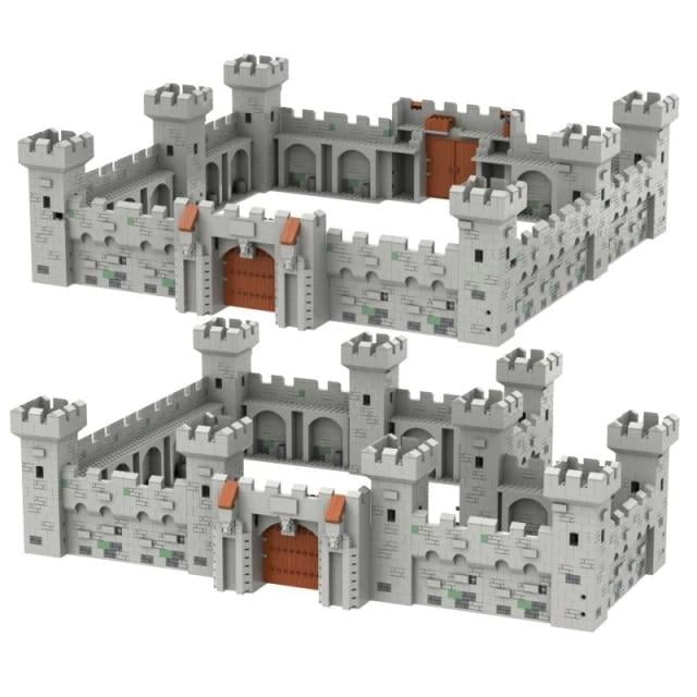 Fisher Price Imaginext Medieval Battle Castle Blue Stone Wall Replacement Part a 