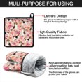 thumbnail image 7 of Pink Beagle and Flower Kitchen Oven Mitt and Pot Holder Sets 4 Pcs for Baking, Cooking and Grilling, Heat Resistant Up To 392 °F, 7 of 7