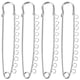 thumbnail image 1 of broches de seguridad metálicos con argollas para ropa, ideales para manualidades y joyería., 1 of 8