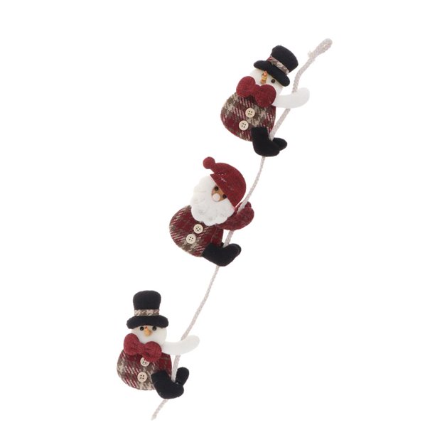 Muñeco de Navidad que de cuerda Árbol de Navidad Decoración de Monigote de nieve Colcomx escalada figura de santa claus