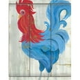 thumbnail image 3 of Jacobs, Cindy 20x24 Black Modern Framed Museum Art Print Titled - Patriotic Rooster, 3 of 5