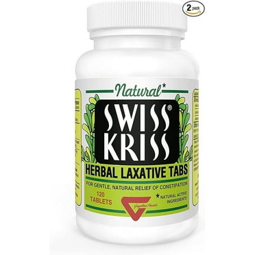 Modern Natural Products Swiss Kriss Herbal Laxative Tablets - 120 Each (Pack of 2)