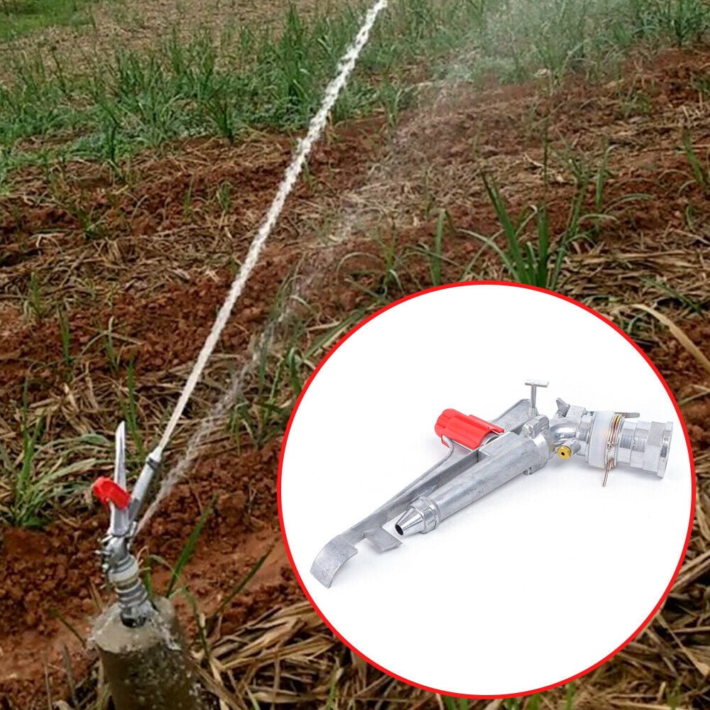 Miumaeov 2" 360° Adjustable Sprinkler Irrigation 65-80 Meters Spray Radius for Garden Agricultural