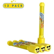 SumToy 12 Pack Emoji Blaster Water Guns-Bulk Pack Water Shooters for Summer Party Favor or Activity Fun Gun for Kids- Water Gun Bundle Pack