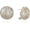 round Gold & Silver, variant on Two Tone Earrings for Women Gold and Silver Crossover Half Hoop Statement Earring Designer Stud Earrings