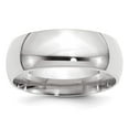 thumbnail image 5 of 14K White Gold 8mm Comfort-Fit Band Ring Size 4, 5 of 7