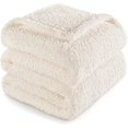 thumbnail image 1 of czcpp-Fleece Blankets Queen Size, Soft Warm and Fuzzy Blanket for Bed, Suitable for All Seasons, 90x90 Inches, White, 1 of 4