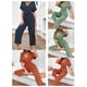 thumbnail image 4 of Monos, Mono de mujer de manga corta con correa en la cintura Casual Crop Rompers Abanopi Aqua/Medio, 4 of 7