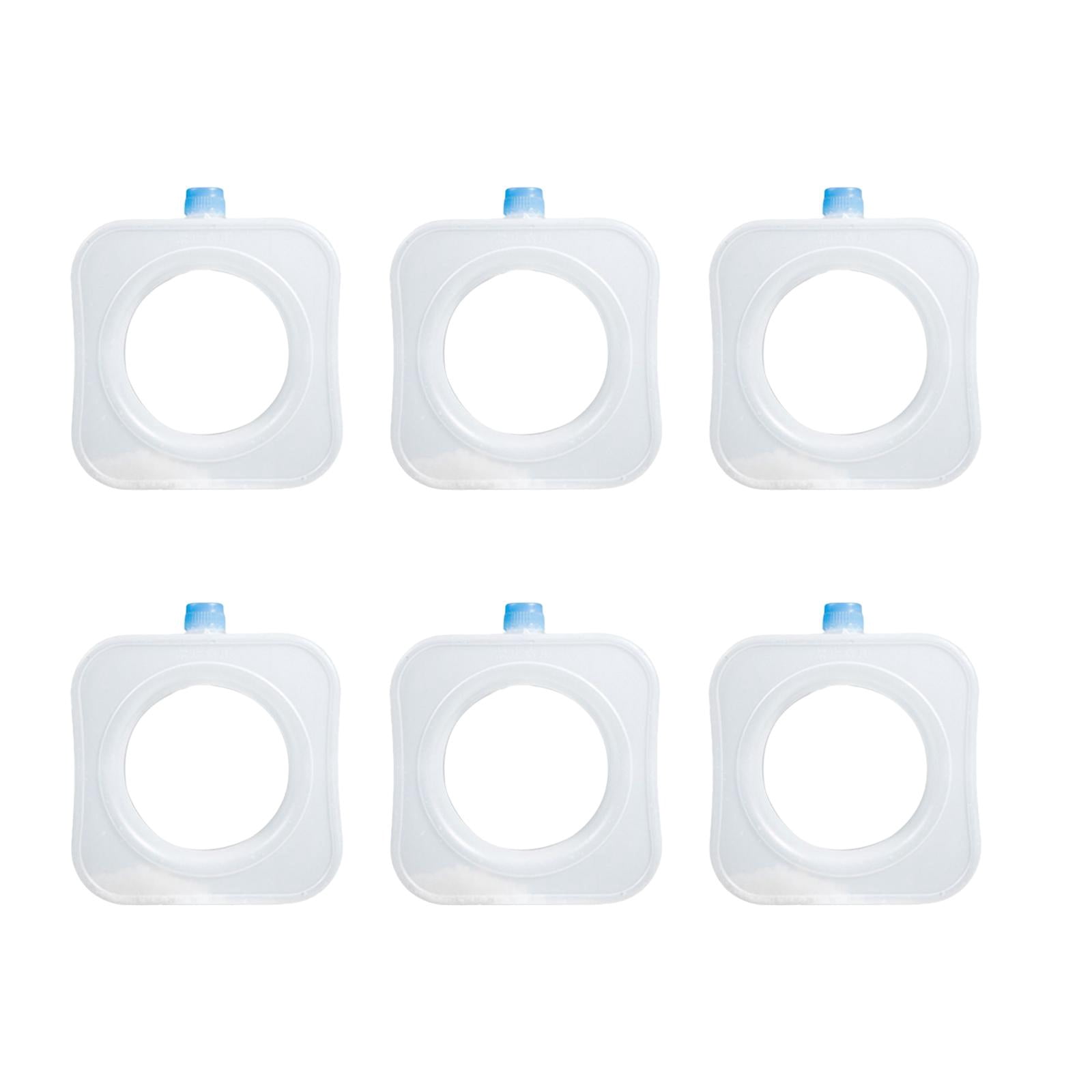 harayaa 6 Pieces Freezer Packs Cooling Elements Travel Ice Freezer Blocks for Picnic 13.5cmx11.5cmx4cm