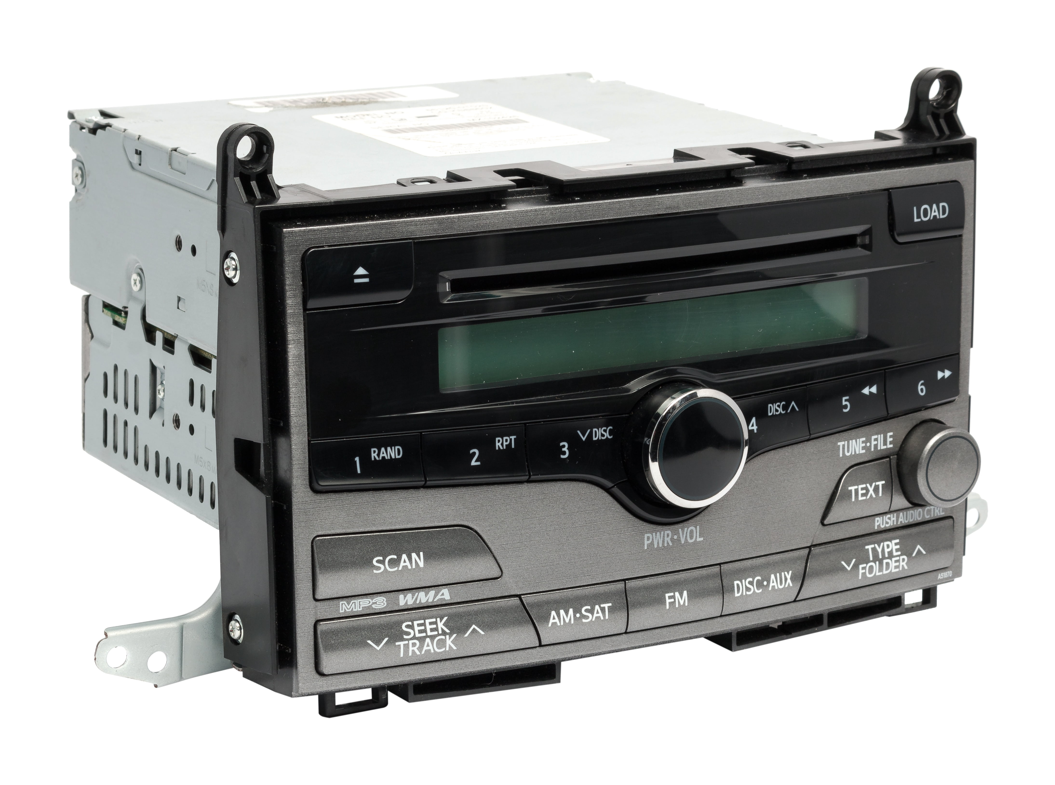 Restored 2009 Toyota Venza AM FM Radio WMA 6 Disc CD MP3 Player 86120-0T020 OPT A51870 (Refurbished)