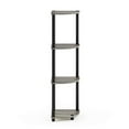 thumbnail image 2 of Furinno Turn-N-Tube 4-Tier Corner Display Rack Multipurpose Shelving Unit, French Oak Grey/Black, 2 of 5