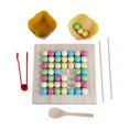 thumbnail image 3 of Jeu de Perles en Bois Perles Arc-en-Ciel en Bois pour Tri Interaction Style d'Enseignement B, 3 of 9