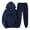 Navy, variant on Sweatsuits for Women Two Piece Hoodie Long Sleeve Pullover and Baggy Sweatpants Lounge Fall Sets Vacation Outfits