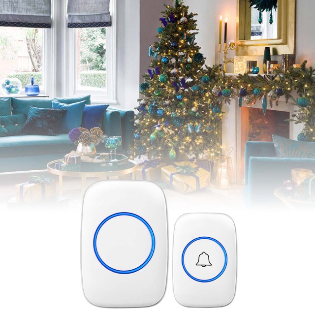 BotaniNest Smart Home Wireless Doorbell Battery Operated Digital Chime Kit Easy Installation No Wiring Required Long Range Remote Notification For Home
