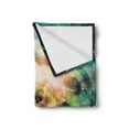 thumbnail image 2 of Space Soft Flannel Fleece Throw Blanket, Spiral Anromeda Galaxy with Planets Cosmos Fantasy Background Image, Cozy Plush for Indoor and Outdoor Use, 50" x 60", Teal Blue Yellow, by Ambesonne, 2 of 5