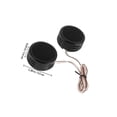 thumbnail image 2 of Raindrops 1Pair Mini Dome Tweeter Car Audio System Parts Clear Sound Plastic, 2 of 8