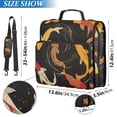 thumbnail image 2 of FORMRS Zipper Binder with Shoulder Strap 2-inch Ring 500 Sheet Capacity File Bag, Black Fish Pattern, 2 of 5